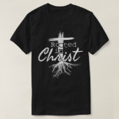 T-shirt Rooted in Christ, Religious Christian Jesus T-Shir (Design devant)