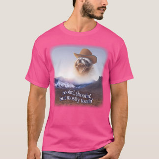 T-shirt Rootin Shootin Mais principalement Tootin Cowboy R