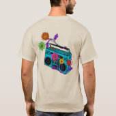 T-shirt Roots rétro avec Boombox de la marguerite  (Dos)