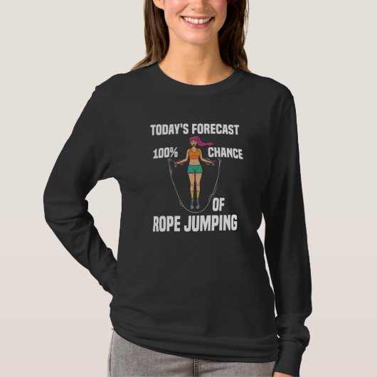 T-shirt Rope Jumping Skipping Rope Jump Mat Workout Exerci (Devant)