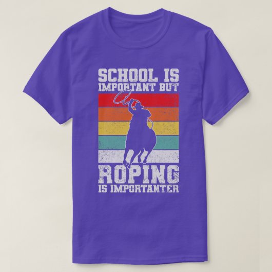 T-shirt Roping Cowboy Rodeo (Design devant)