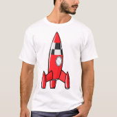T-shirt Roquette de jouet rouge (Devant)