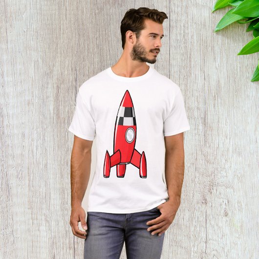 T-shirt Roquette de jouet rouge