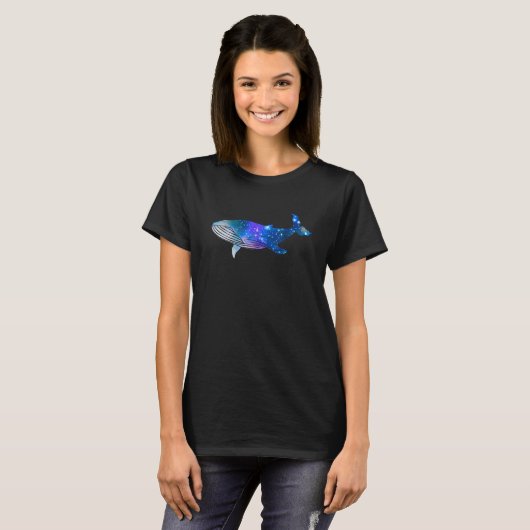T-shirt Rorqual spatiale pour les petits et grands cherche (Devant entier)