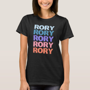 T-shirt Rory de texte répété moderne