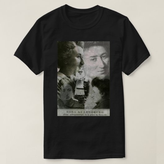 T-shirt Rosa Luxemburg Design Bootleg Digital (Design devant)