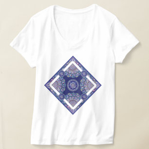 T-shirt Rosace bleue