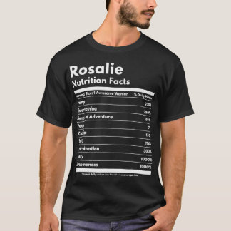 T-shirt Rosalie Nutrition Facts Cadeau Drôle Na personnali