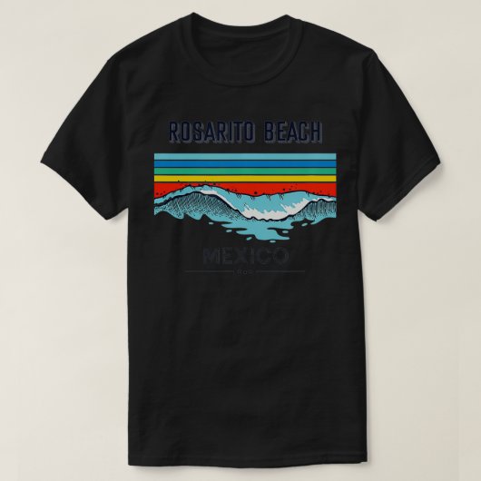 T-shirt Rosarito Beach Souvenir Meico Rappel (Design devant)