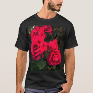 T-shirt Rosarium de roses rouges