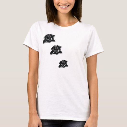 T-shirt Rosas Negras (Devant)