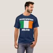 T-shirt Roscommon, Irlande avec drapeau irlandais (Devant entier)