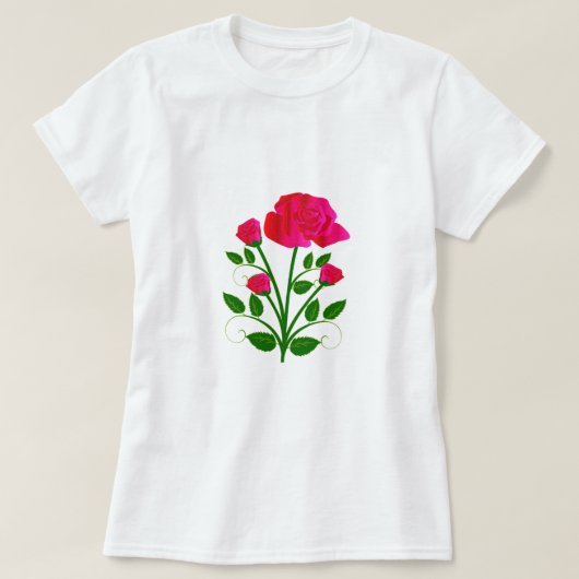T-shirt rose (Design devant)