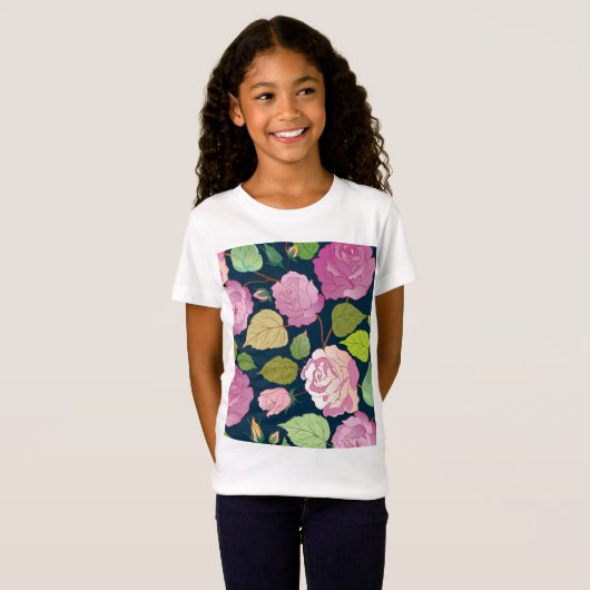 T-Shirt Rose 16 (Devant entier)