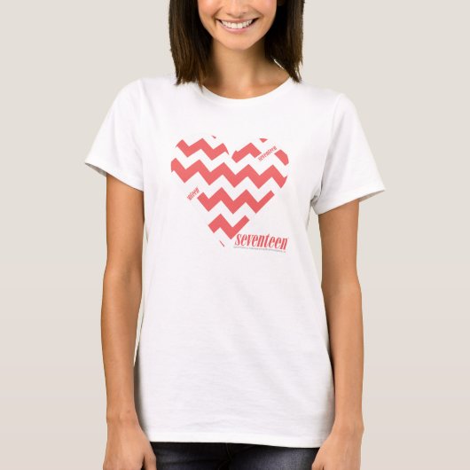 T-shirt Rose 3 de zigzag (Devant)