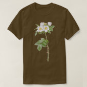 T-shirt Rose à fleurs blanches (Design devant)