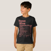 T-shirt Rose à vin (Devant entier)