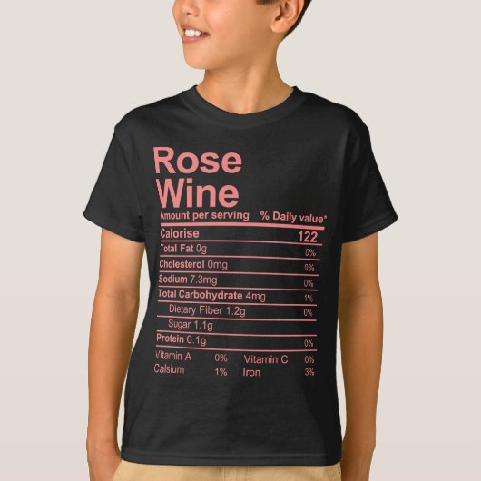 T-shirt Rose à vin (Devant)