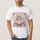 T-shirt rose Abyssinian Cat (Devant)