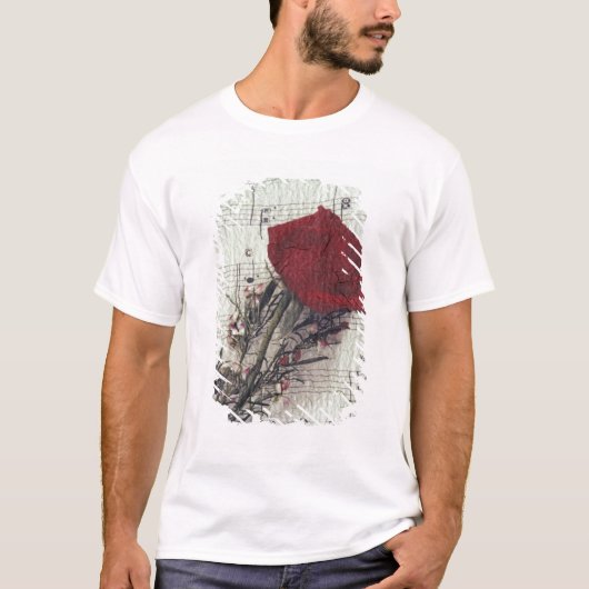 T-shirt <Rose and Music> par Kim Koza 2 (Devant)