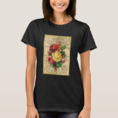 T-shirt Rose antique (Devant)