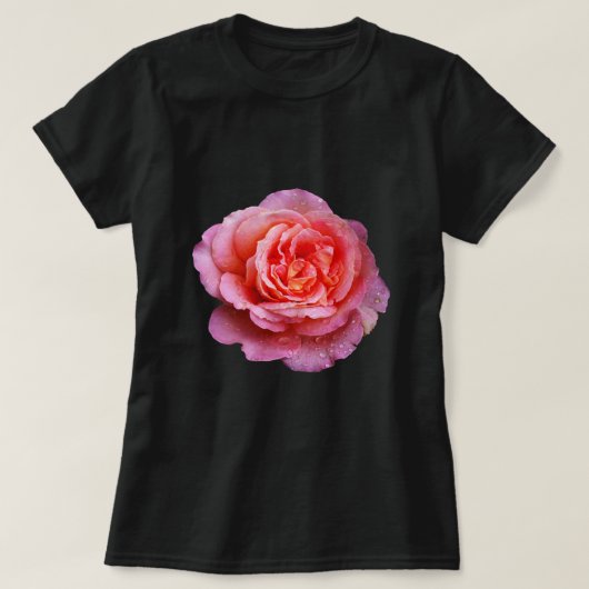 T-shirt rose avec goutte (Design devant)