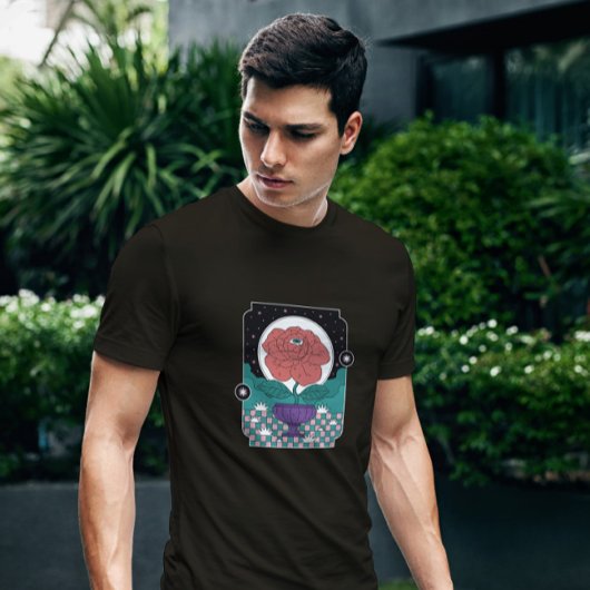 T-shirt Rose Avec Un Oeil