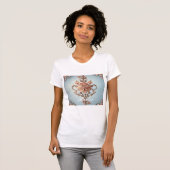 T-shirt Rose baroque (Devant entier)