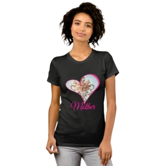 T-shirt Rose Baroque