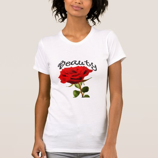 T-shirt rose Beauté Dames (Devant)