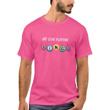 T-shirt rose Bingo Love