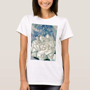 T-shirt Rose blanc et pied-d'alouette de stupéfaction la