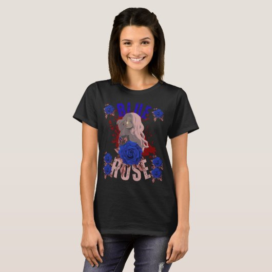 T-shirt ROSE BLEU (Devant entier)