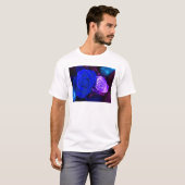 T-shirt Rose bleu de pourpre (Devant entier)