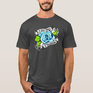 T-shirt Rose Bleu J'Étais Autrefois Un Homme Mort Chemises