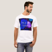 T-shirt Rose bleu violet (Devant entier)