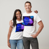 T-shirt Rose bleu violet (Unisexe)