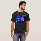 T-shirt Rose bleu violet (Devant entier)