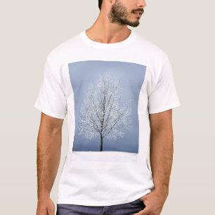 T-shirt Rose, Canada, Manitoba, Grande Pointe. Brouillard