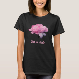 T-shirt Rose Céleste Rose Florale Nature Personnalisée
