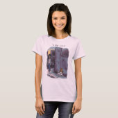 T-shirt rose chat (Devant entier)