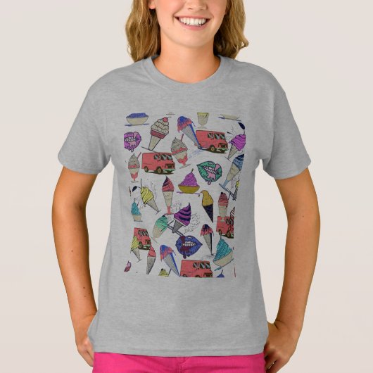 T-shirt Rose chaud (Devant)