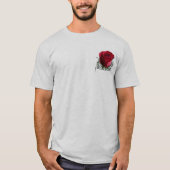 T-shirt Rose Chemises Novelty Boutenniere Rose Jersey (Devant)