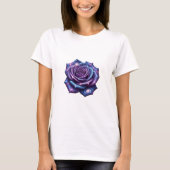 T-shirt Rose cosmique - Fleur céleste dans l'espac (Devant)