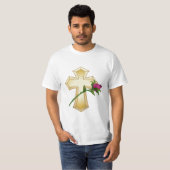 T-shirt Rose Croix Chrétienne (Devant entier)