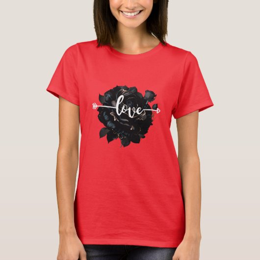 T-shirt Rose d'amour (Devant)