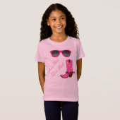 T-Shirt Rose d'amour de filles du Texas (Devant entier)
