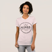 T-shirt Rose de base de pièce en t (Devant entier)