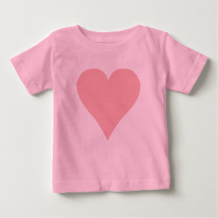 T-shirt rose de coeur