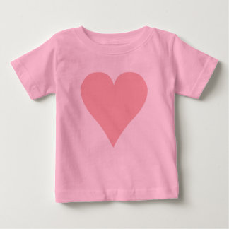 T-shirt rose de coeur